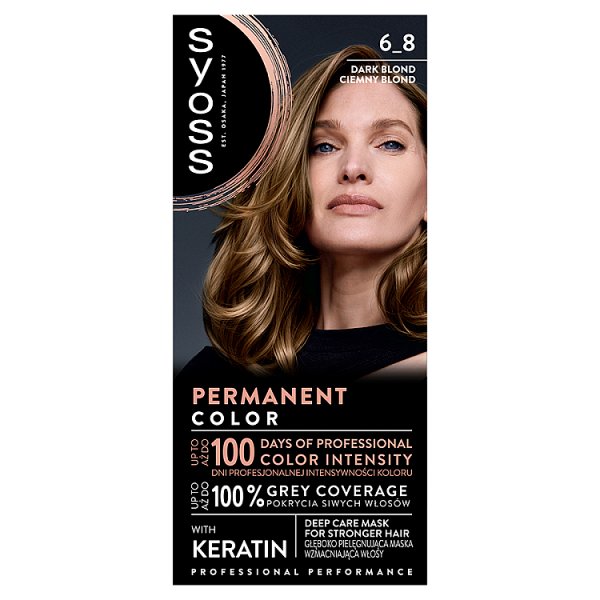 Syoss Permanent Color Krem koloryzujący 6-8 ciemny blond