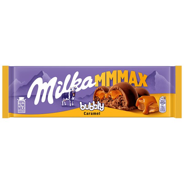 Milka Mmmax Bubbly Caramel Czekolada mleczna 250 g