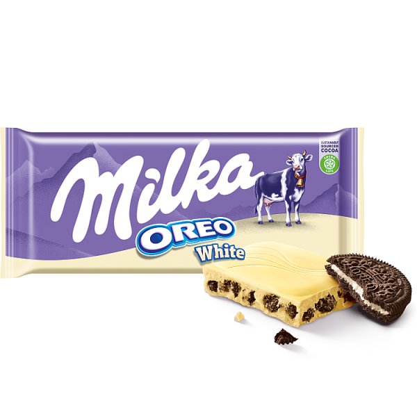Milka Oreo White Biała czekolada 100 g