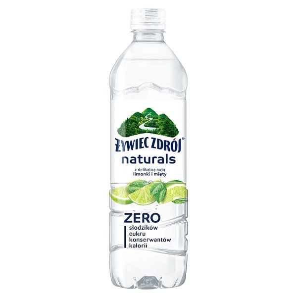Napój ngaz Żywiec Zdrój naturals z nutą limon i mięt doliczana jest kaucja 0,50 zł