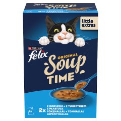 Felix Original Soup Time Karma uzupełniająca dla dorosłych kotów 6 x 48 g