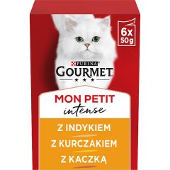Gourmet Mon Petit Intense Karma dla kotów delikatne kawałki w pysznym sosie 6 x 50 g