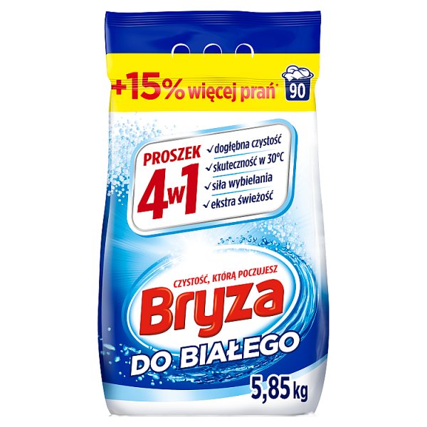 Bryza 4w1 Proszek do prania do białego 5,85 kg (90 prań)