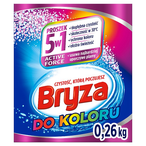 Bryza Active Force 5w1 Proszek do prania do koloru 260 g (4 prania)