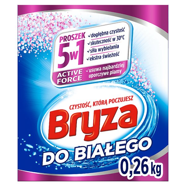 Bryza Active Force 5w1 Proszek do prania do białego 260 g (4 prania)