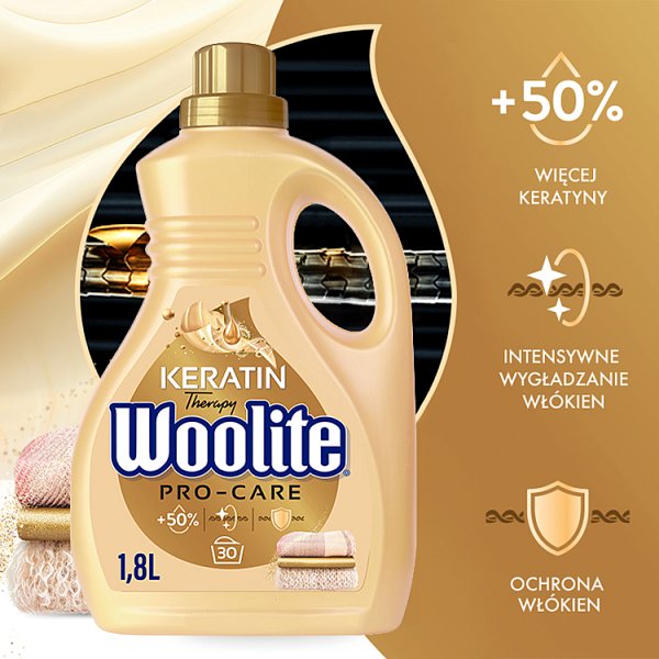 Woolite Keratin Therapy Pro-Care Płyn do prania 1,8 l (30 prań)