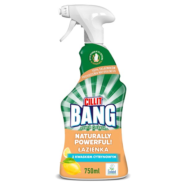 Cillit Bang Naturally Powerfull Spray do czyszczenia łazienki 750 ml