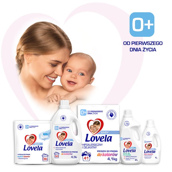 Lovela Baby Hipoalergiczne kapsułki do prania do bieli i kolorów 220 g (11 prań)