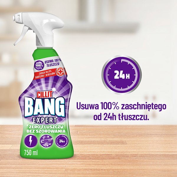 Cillit Bang Expert Spray zero tłuszczu bez szorowania 750 ml