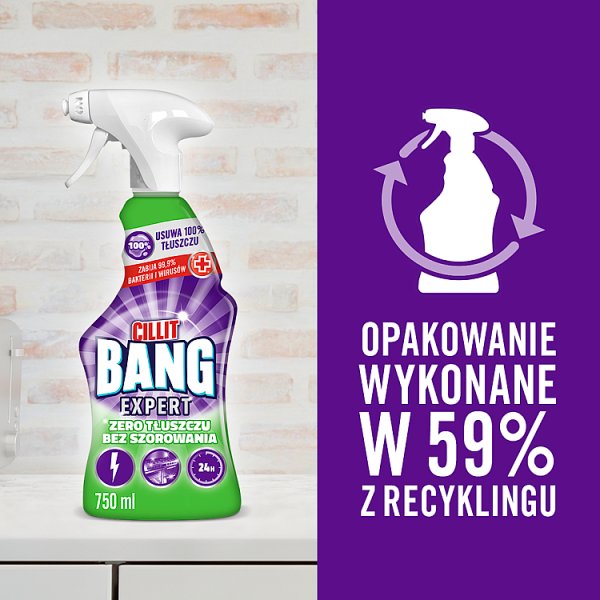 Cillit Bang Expert Spray zero tłuszczu bez szorowania 750 ml