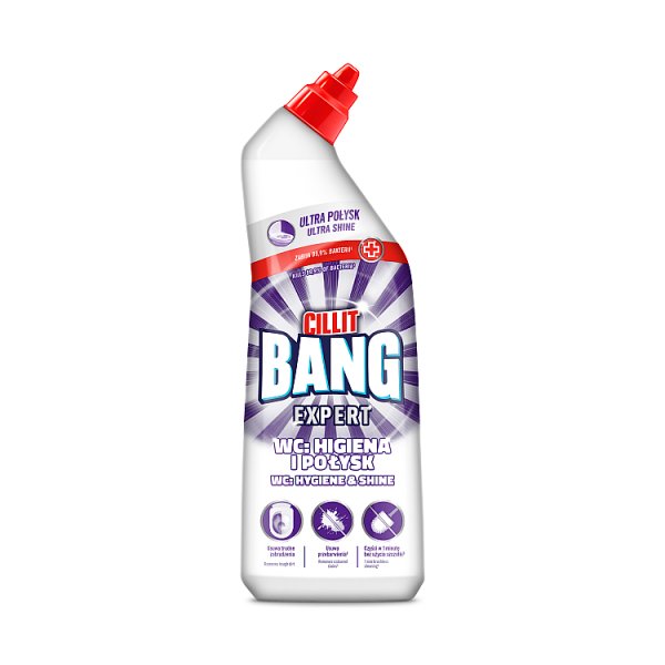 Cillit Bang Expert Produkt do dezynfekcji toalet WC higiena i połysk 750 ml