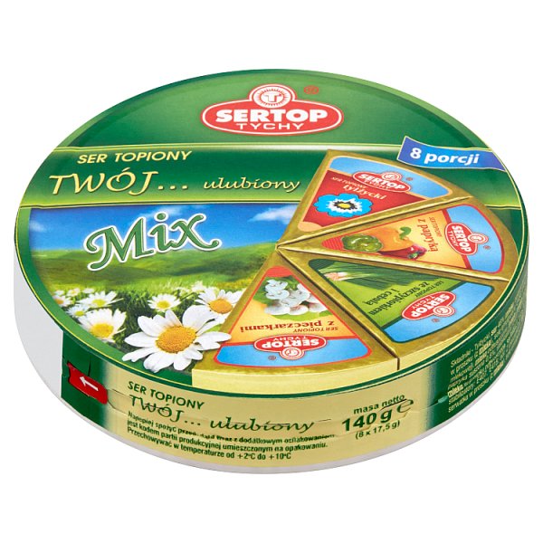 Sertop Tychy Twój... ulubiony Mix Ser topiony 140 g (8 x 17,5 g )