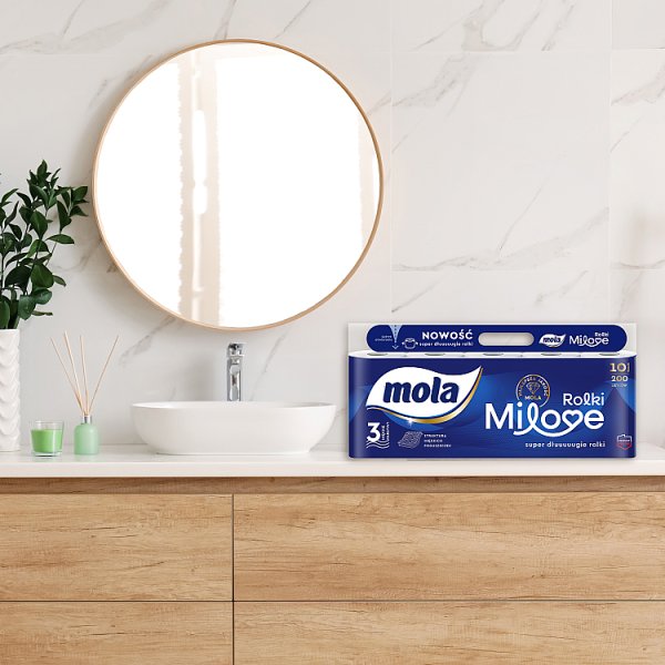 Mola Papier toaletowy rolki milove 10 rolek