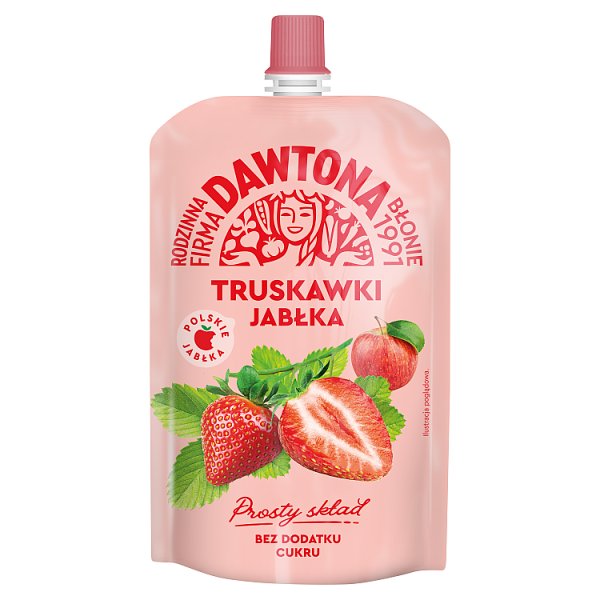 Dawtona Mus truskawki jabłka 180 g