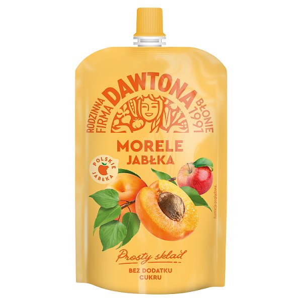 Dawtona Mus morele jabłka 180 g