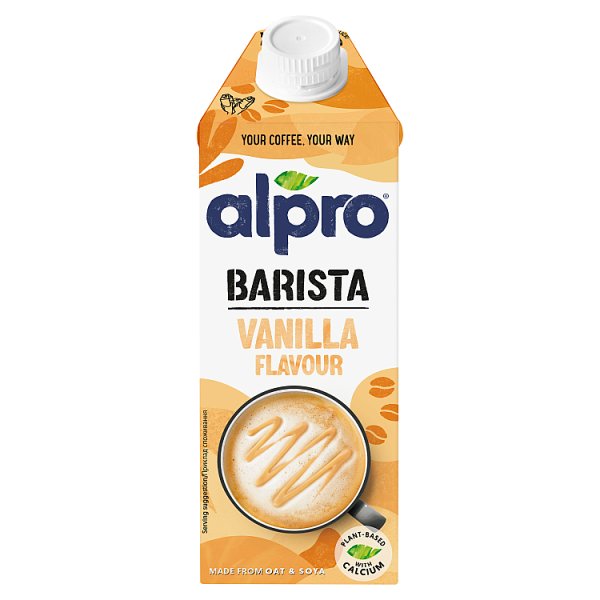 Alpro Barista Napój owsiano-sojowy o smaku waniliowym 750 ml