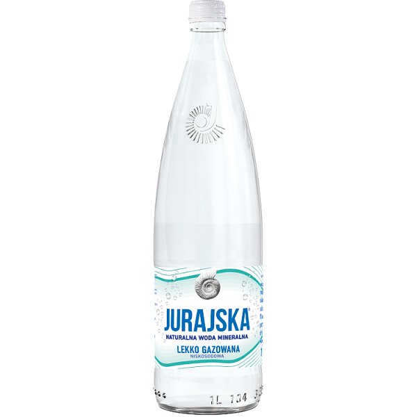 Woda lgaz Jurajska mineralna 1l doliczana jest kaucja 1 zł 