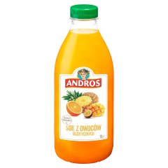 Sok 100% Andros owoce tropikalne 1l doliczana jest kaucja 50 gr 