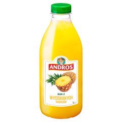 Sok 100% Andros ananas 1l doliczana jest kaucja 50 gr 