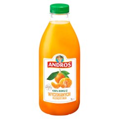 Sok 100% Andros mandarynka 1l doliczana jest kaucja 50 gr 