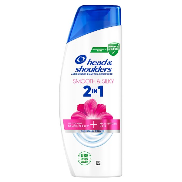 Head &amp; Shoulders Smooth &amp; Silky Szampon Przeciwłupieżowy 2 w 1 330 ml. Efekt Świeżości