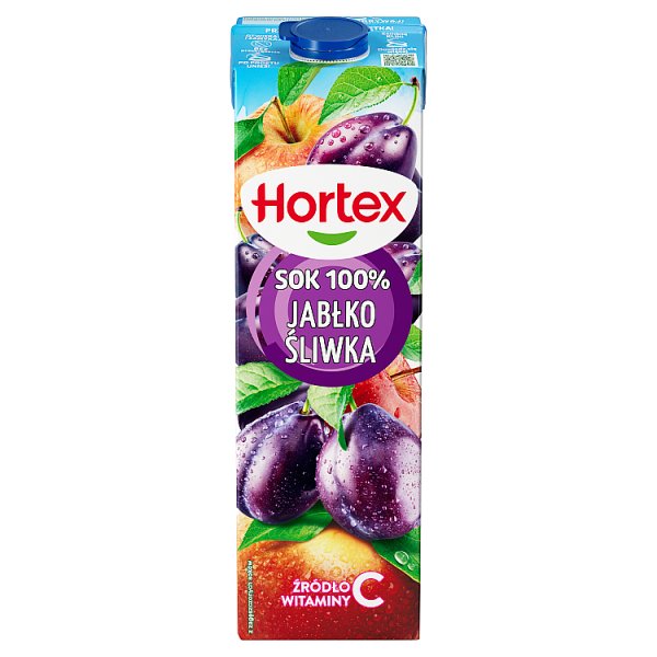 Hortex Sok 100 % jabłko śliwka 1 l