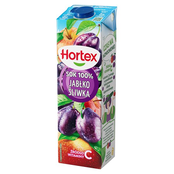Hortex Sok 100 % jabłko śliwka 1 l