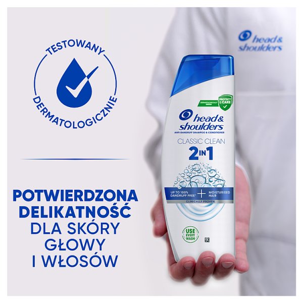 Head &amp; Shoulders Classic Clean Szampon Przeciwłupieżowy 2 w 1 330 ml. Świeży Zapach