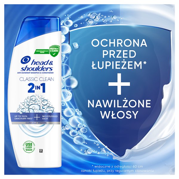 Head &amp; Shoulders Classic Clean Szampon Przeciwłupieżowy 2 w 1 330 ml. Świeży Zapach