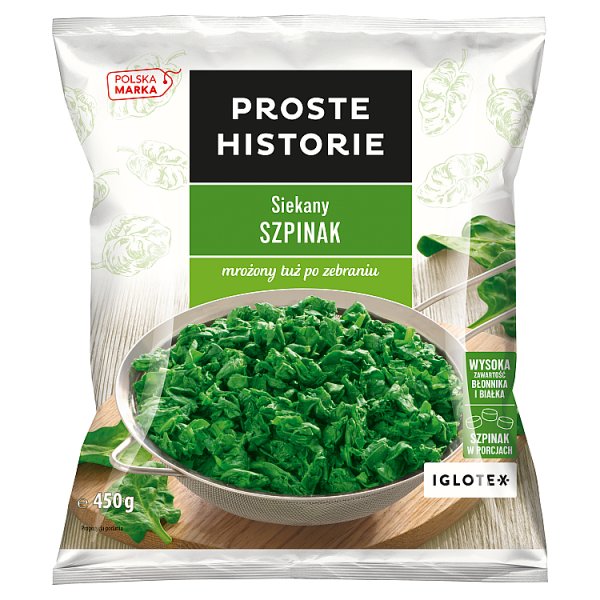 Proste Historie Siekany szpinak 450 g