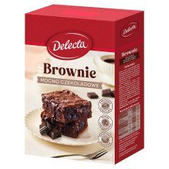 Delecta Brownie mocno czekoladowe mieszanka do domowego wypieku ciasta 550 g