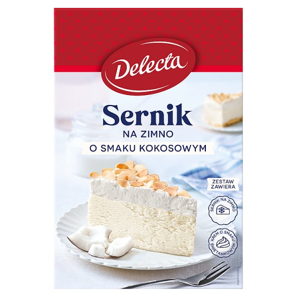 Delecta Sernik na zimno o smaku kokosowym 200 g