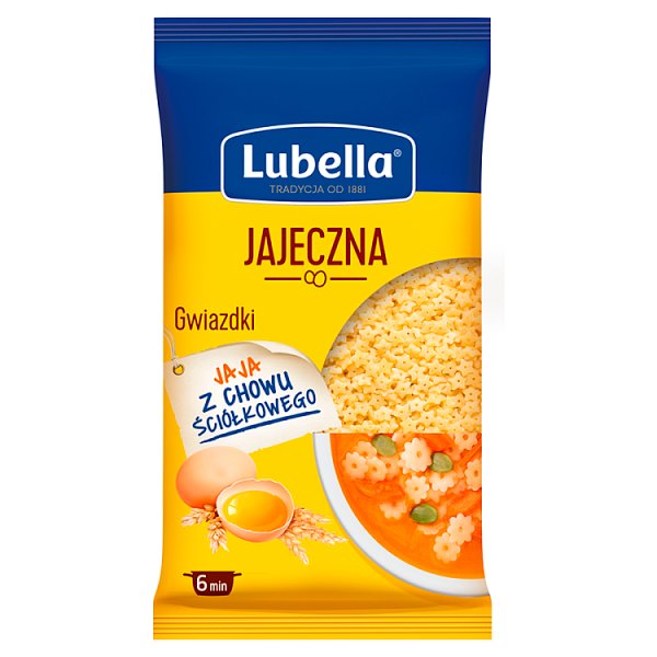 Lubella Jajeczna Makaron gwiazdki 250 g