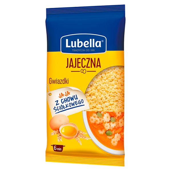 Lubella Jajeczna Makaron gwiazdki 250 g