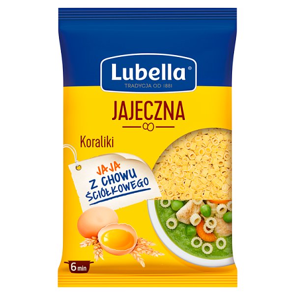 Lubella Jajeczna Makaron koraliki 250 g