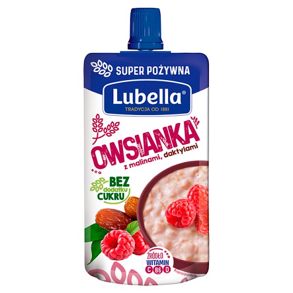 Lubella Owsianka z malinami daktylami 100 g