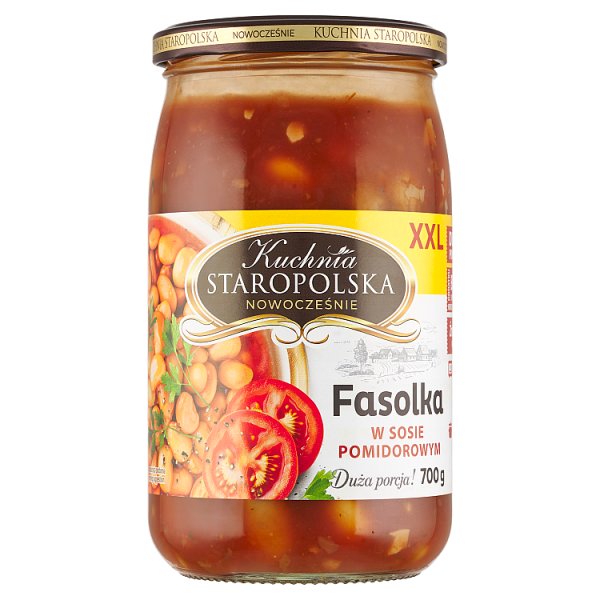 Kuchnia Staropolska XXL Fasolka w sosie pomidorowym 700 g