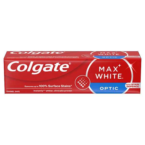 Colgate Max White Optic Wybielająca pasta do zębów natychmiastowy efekt 75 ml