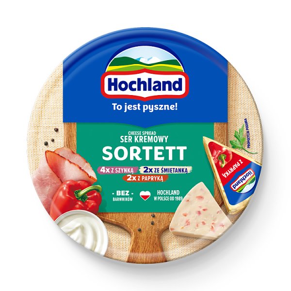 Hochland Ser kremowy sortett w trójkącikach 180 g