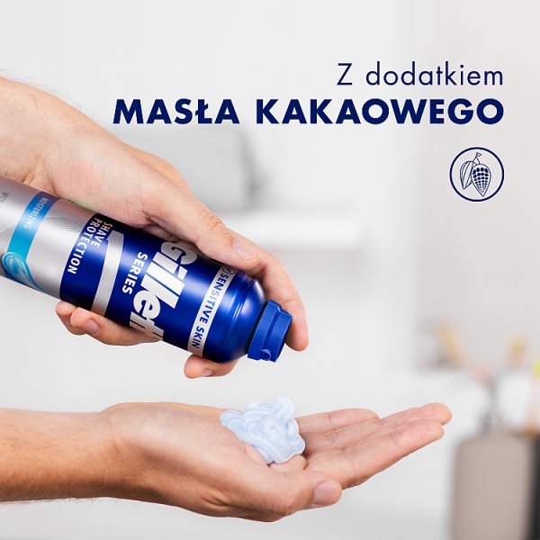 Gillette Series Nawilżający żel do golenia z masłem kakaowym, 200 ml