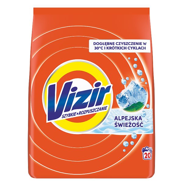 Vizir Proszek Do Prania, Alpine Fresh, 1.1 kg, 20 Prań