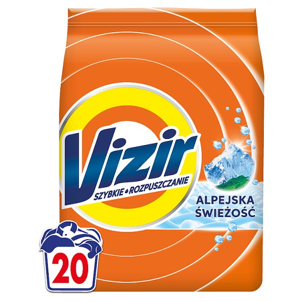 Vizir Proszek Do Prania, Alpine Fresh, 1.1 kg, 20 Prań