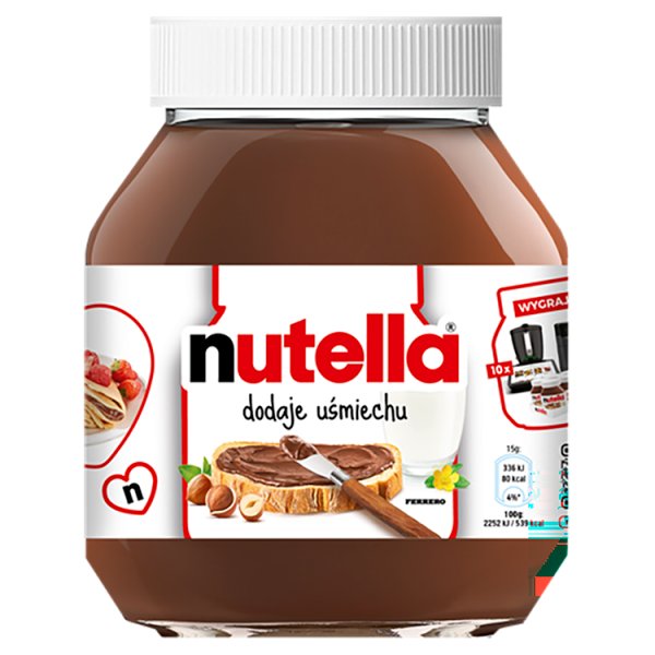 Nutella Krem do smarowania z orzechami laskowymi i kakao 600 g