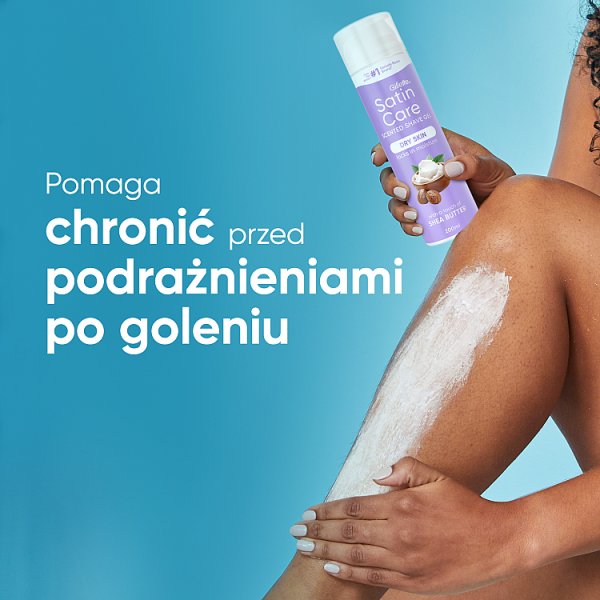 Gillette Satin Care Żel do golenia dla kobiet, Shea Butter Silk, 200ml
