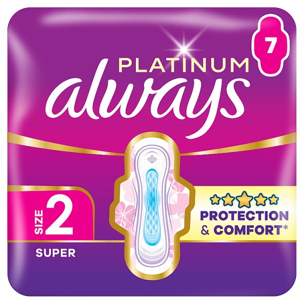 Always Platinum Podpaski Super (Rozmiar 2) 7 Sztuk