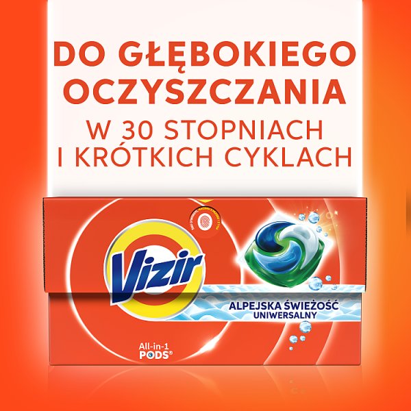 Vizir PODS, Alpine Fresh Kapsułki Do Prania,, 22 Prań