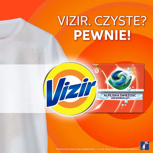 Vizir PODS, Alpine Fresh Kapsułki Do Prania,, 22 Prań