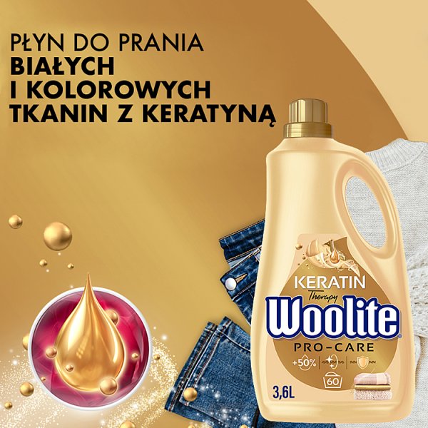 Woolite Keratin Therapy Pro-Care Płyn do prania 3,6 l (60 prań)