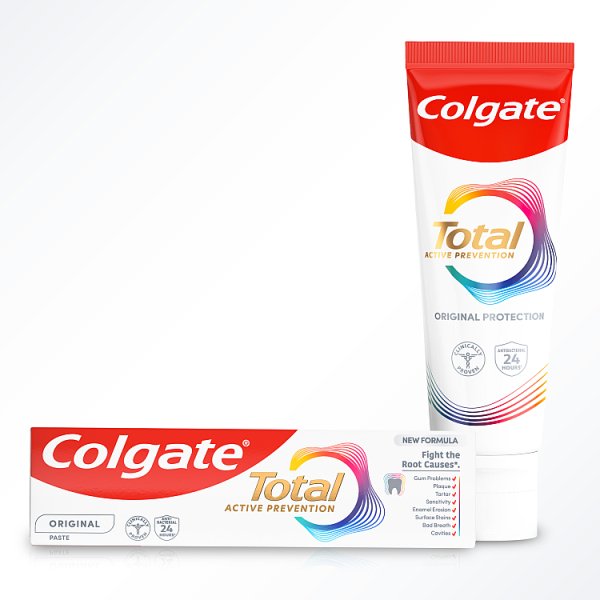 Colgate Total Original multiochronna pasta do zębów z fluorem, miętowa 75 ml