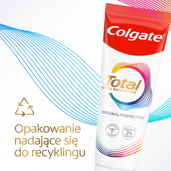 Colgate Total Original multiochronna pasta do zębów z fluorem, miętowa 75 ml